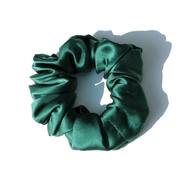 Silk Hair Scrunchies – Large Pure Silk Hair Bands, Soft Elastics for Women