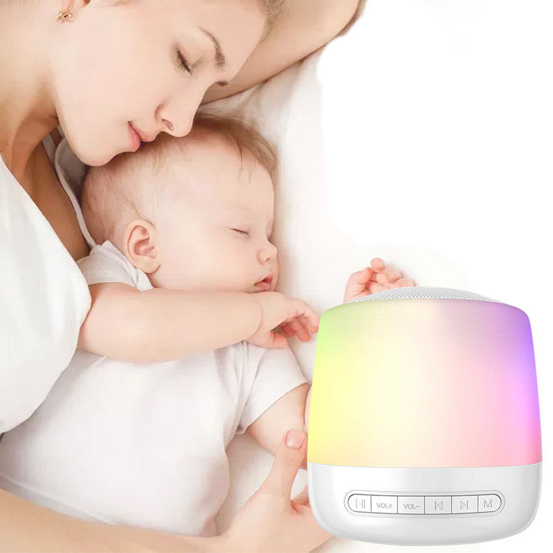 White Noise Machine - USB Powered Noise Maker With Calming Light Speaker For Sleep