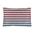 Silk Pillowcase Luxury Blue Brown Stripe – Handmade Soft Satin Cover for Elegant Sleep