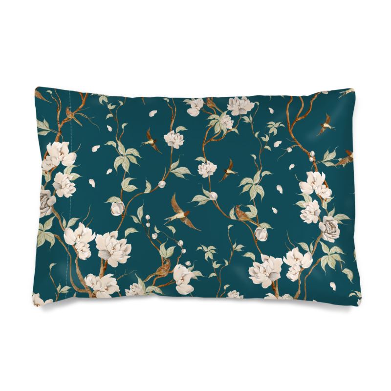 Silk Pillowcase Luxury Floral Satin Handmade Soft Pillow Cover – Premium Bedding