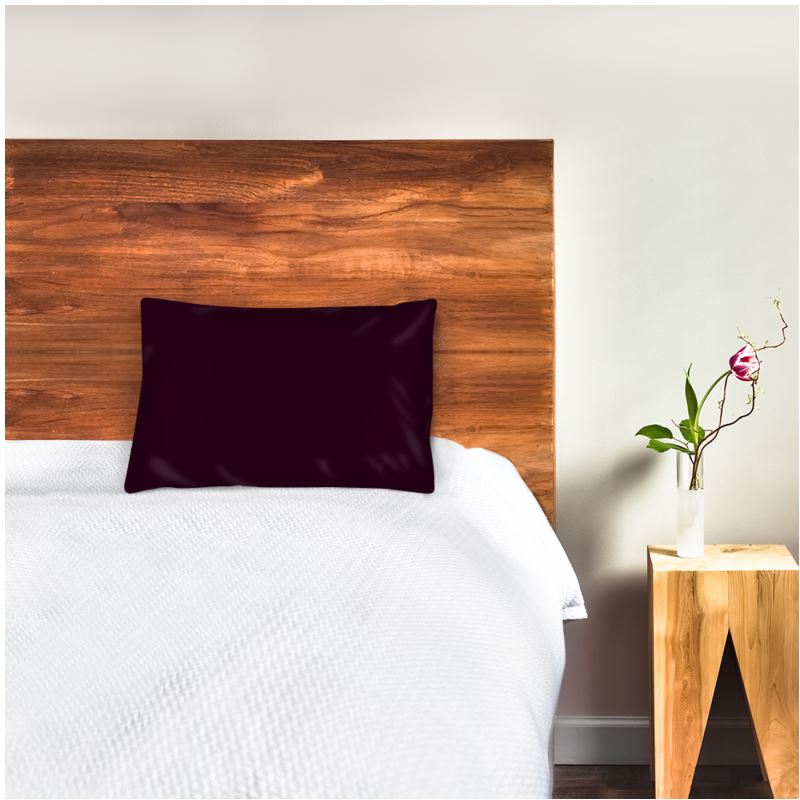 Silk Pillowcase Luxury Plum Satin – Handmade Premium Soft Bedding Cover