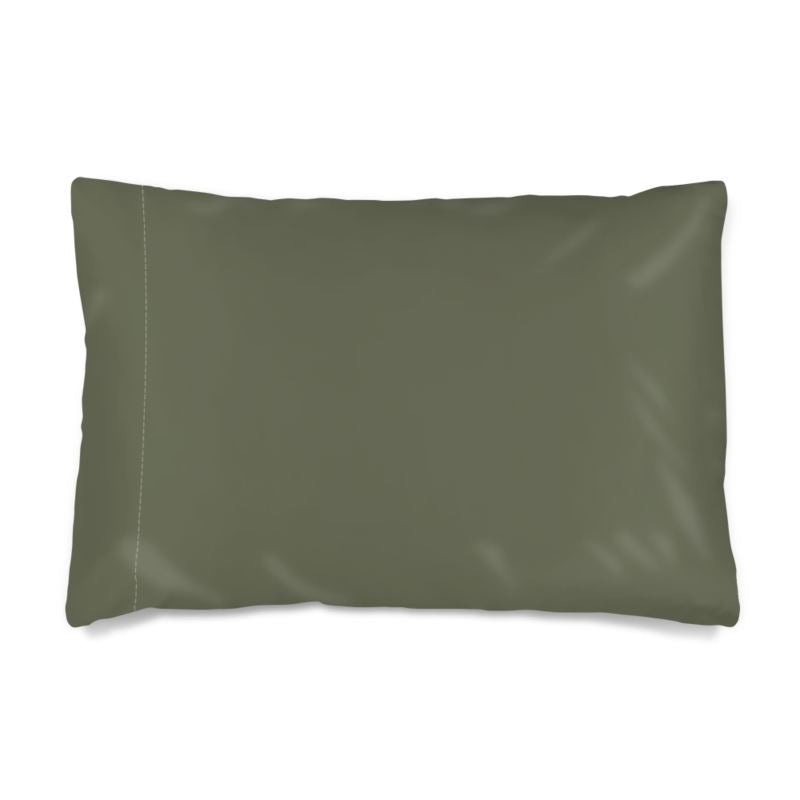 Silk Pillowcase Luxury Sage Green Satin – Handmade Premium Bedding Cover