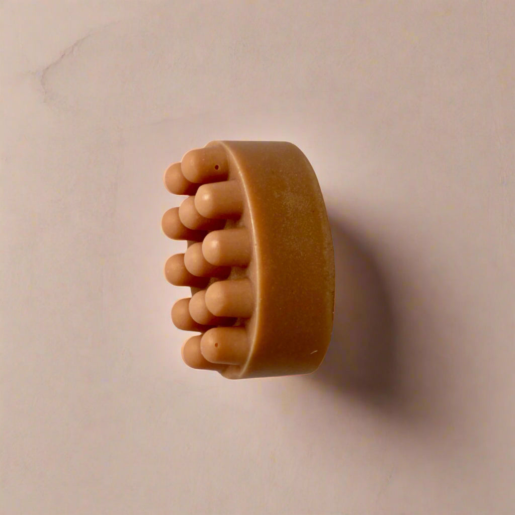 Massage Bar Soap - Dual Sided Exfoliating Soap with Organic Coconut Oil & Essential Oils