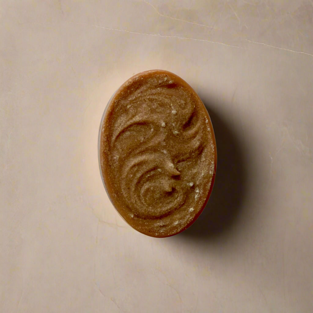 Massage Bar Soap - Dual Sided Exfoliating Soap with Organic Coconut Oil & Essential Oils