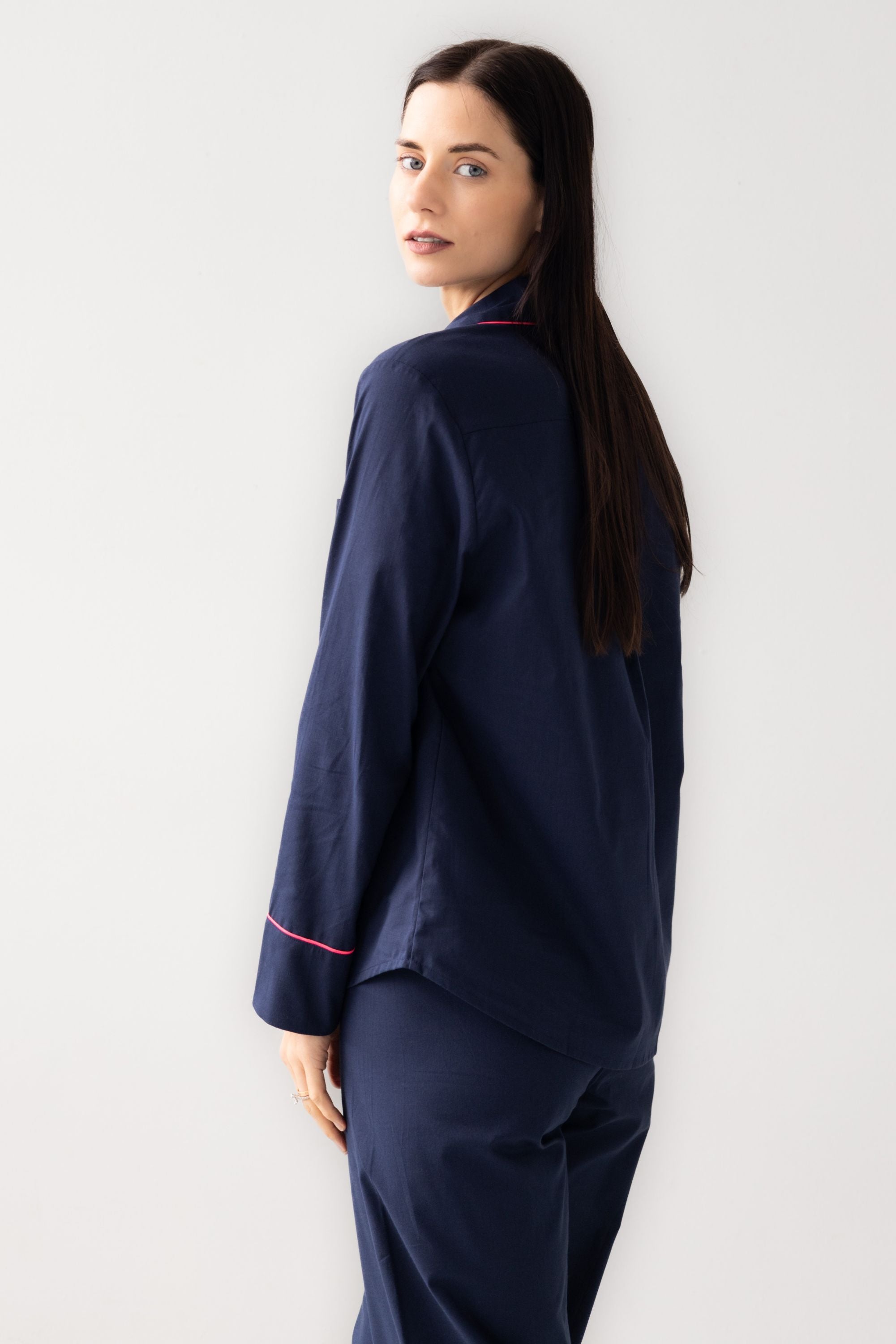 Cotton Pajama Set - Classic Woven Lightweight Sleepwear With Button-Down Shirt