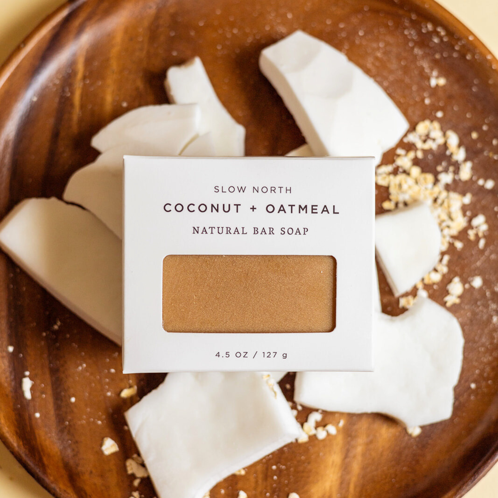 Natural Bar Soap - Coconut Oatmeal Organic Soap Bar With Hydrating Shea Butter