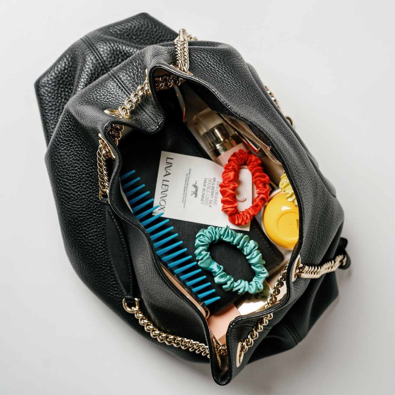 Organic Silk Scrunchie – Small Jade Green Mulberry Silk Hair Tie, 22 Momme