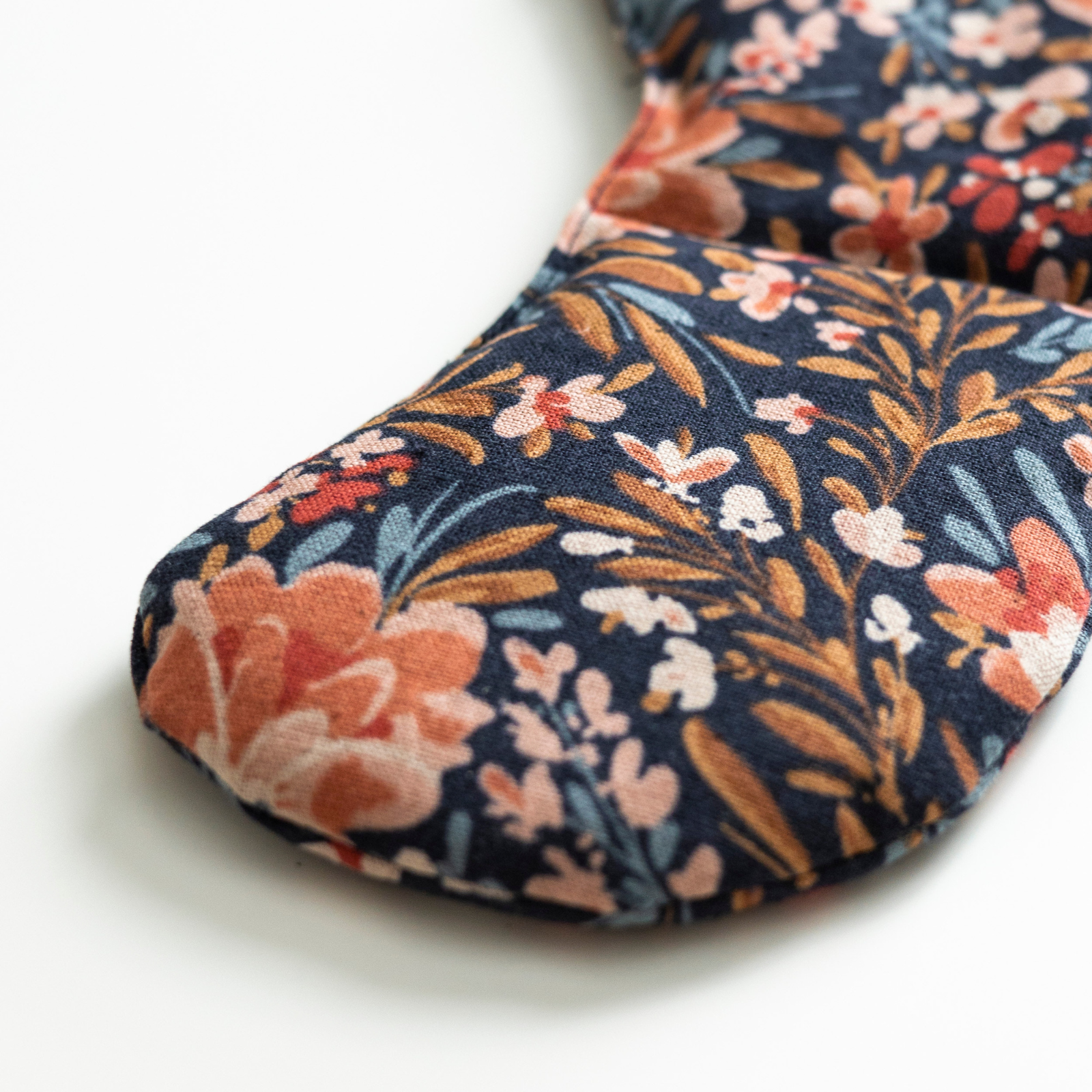 Migraine Relief Eye Mask - Pom Blossom Cotton Linen Weighted Eye Pillow