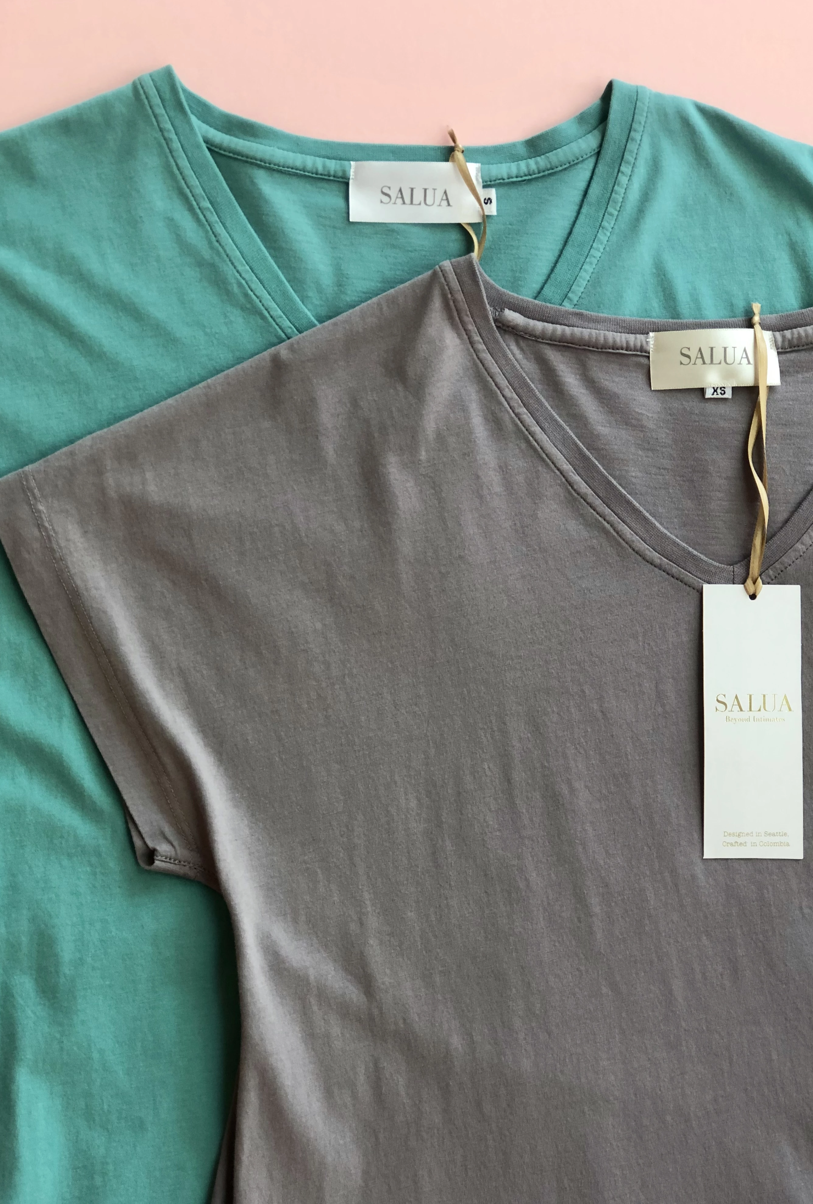 Cap Sleeve Nightgown - Soft Pima Cotton V Neck Nightdress With Asymmetrical Hem