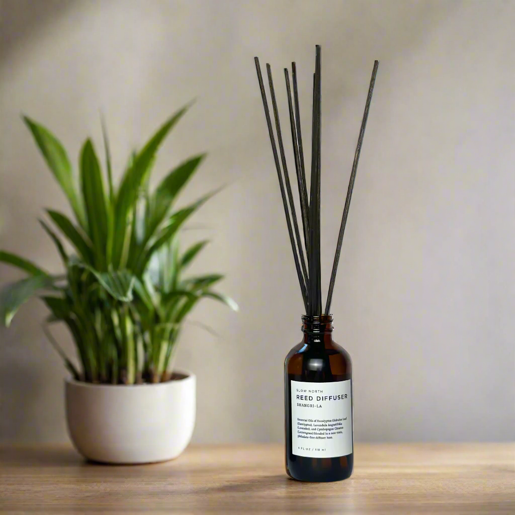 Shangri-La Reed Diffuser – Natural Aromatherapy Diffuser Sticks | Eco Friendly Home Fragrance