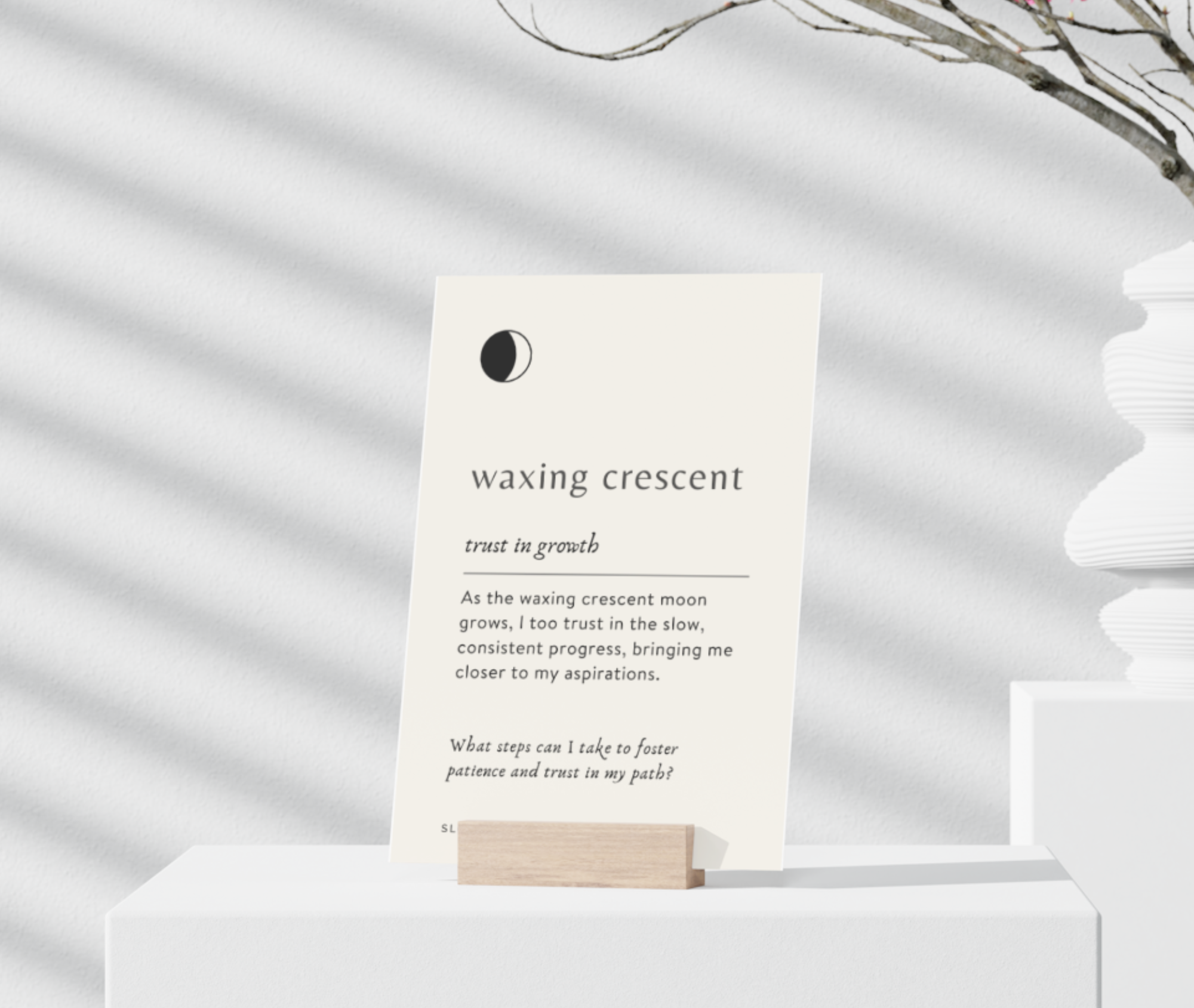 Moon Phase Deck – Lunar Affirmation Cards | Guided Lunar Insights & Mindfulness