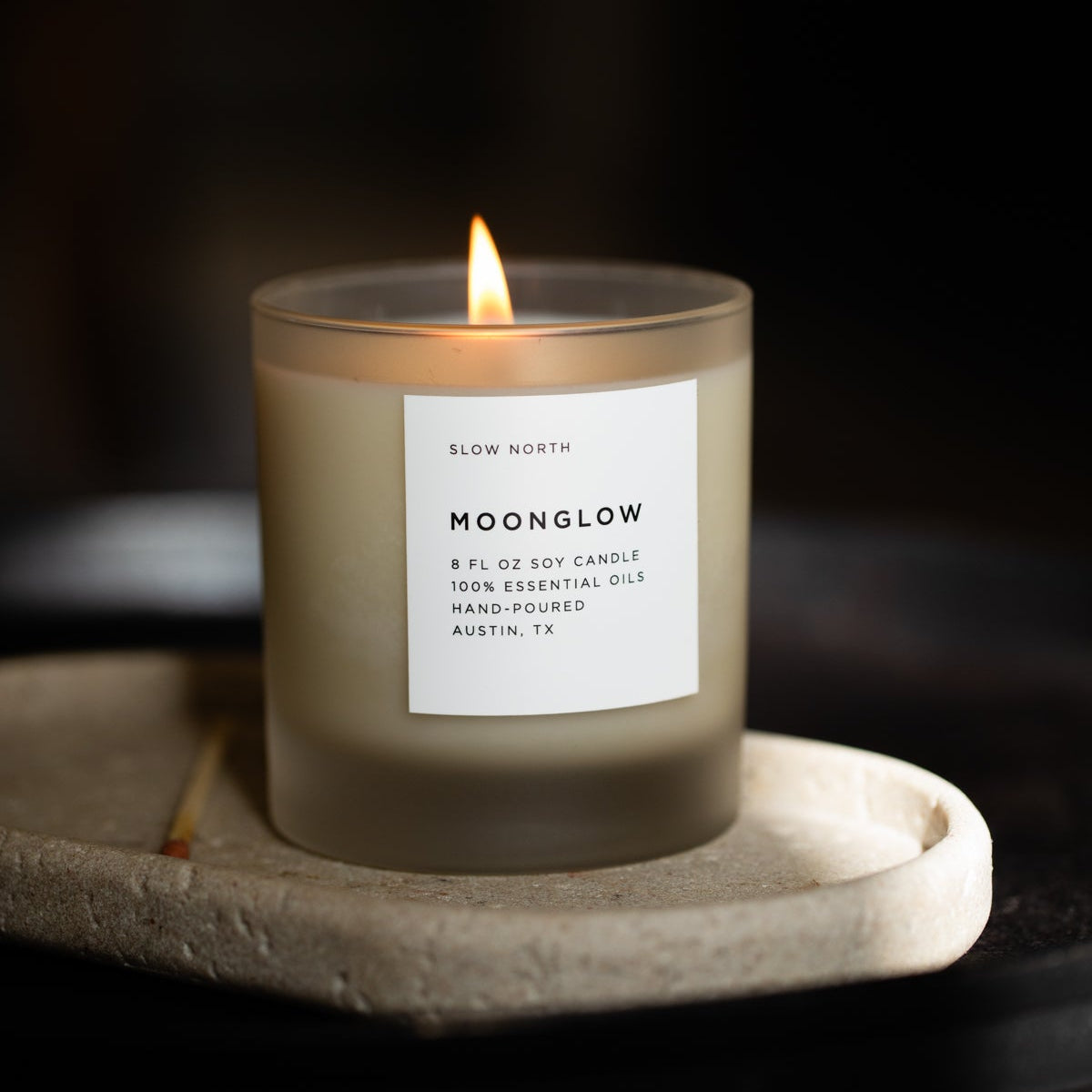 Signature Scented Candle - Moonglow | Patchouli, Cinnamon & Black Pepper Aroma