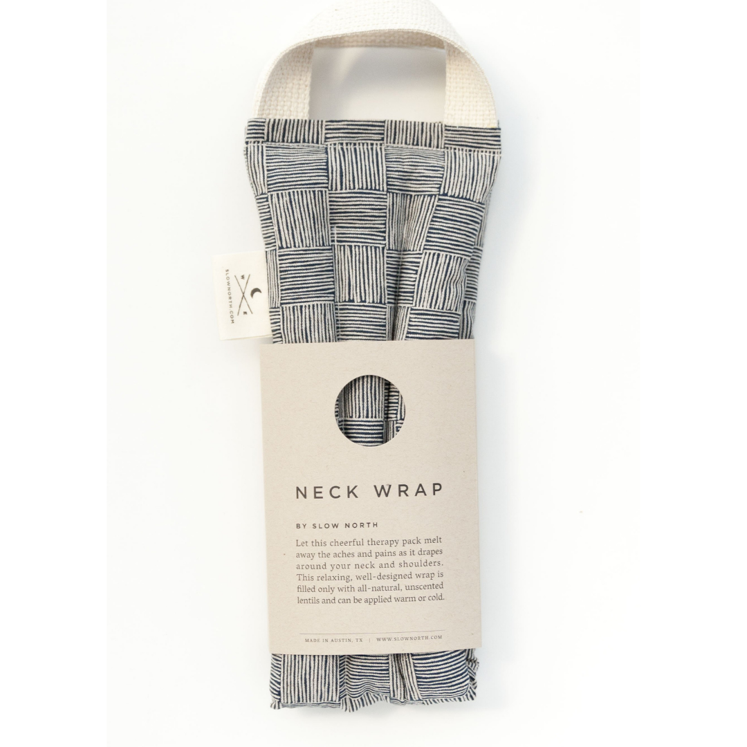 Neck Wrap Therapy - Handmade Cotton Linen Wrap | Hot Cold Compress for Natural Pain Relief