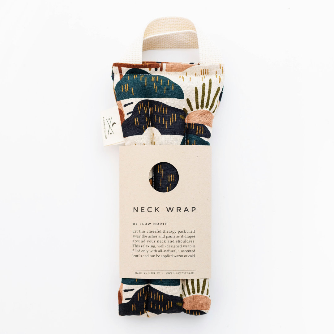 Neck Wrap - Microwaveable Hot Cold Therapy Pack | Rainbow Hill Cotton Linen Wrap