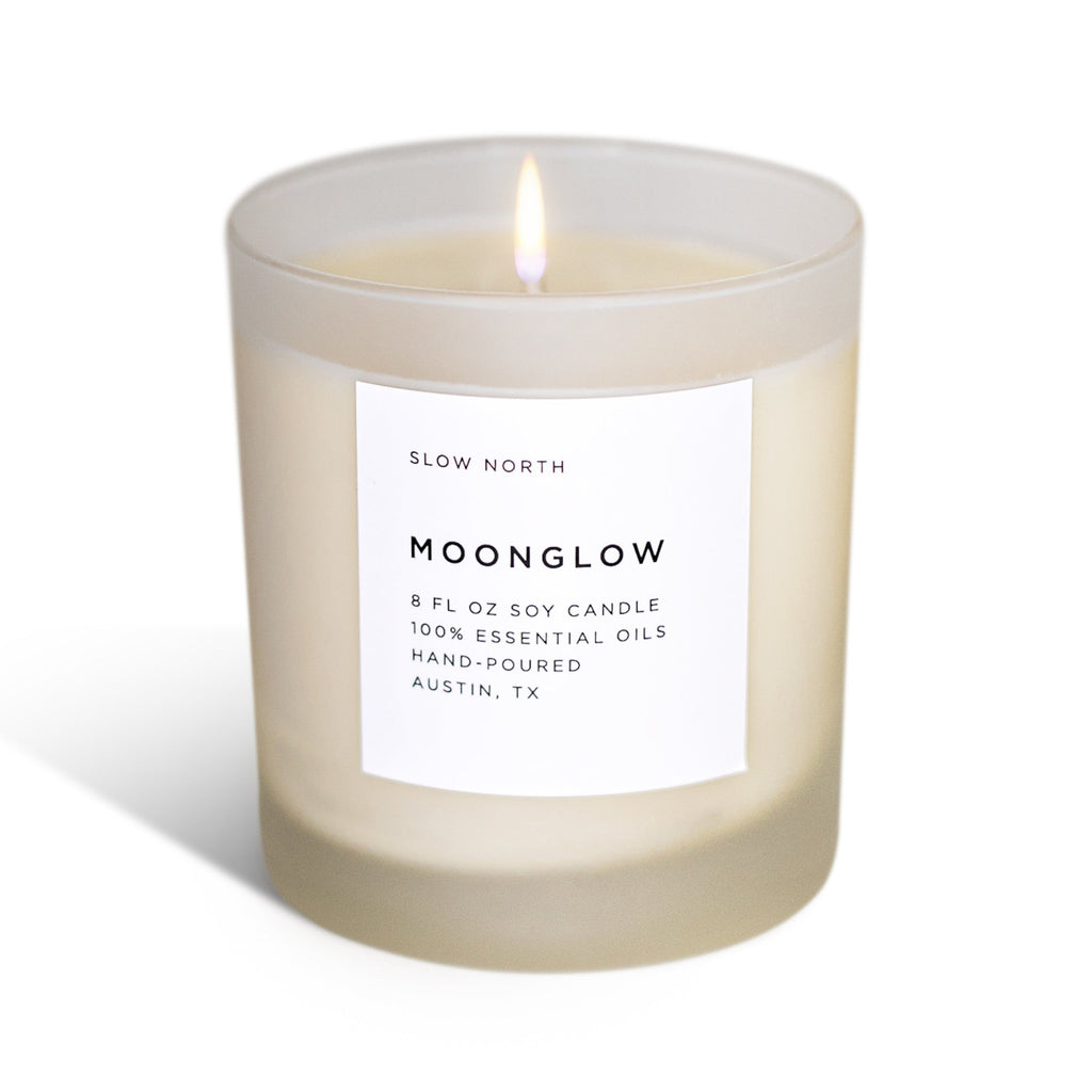 Signature Scented Candle - Moonglow | Patchouli, Cinnamon & Black Pepper Aroma