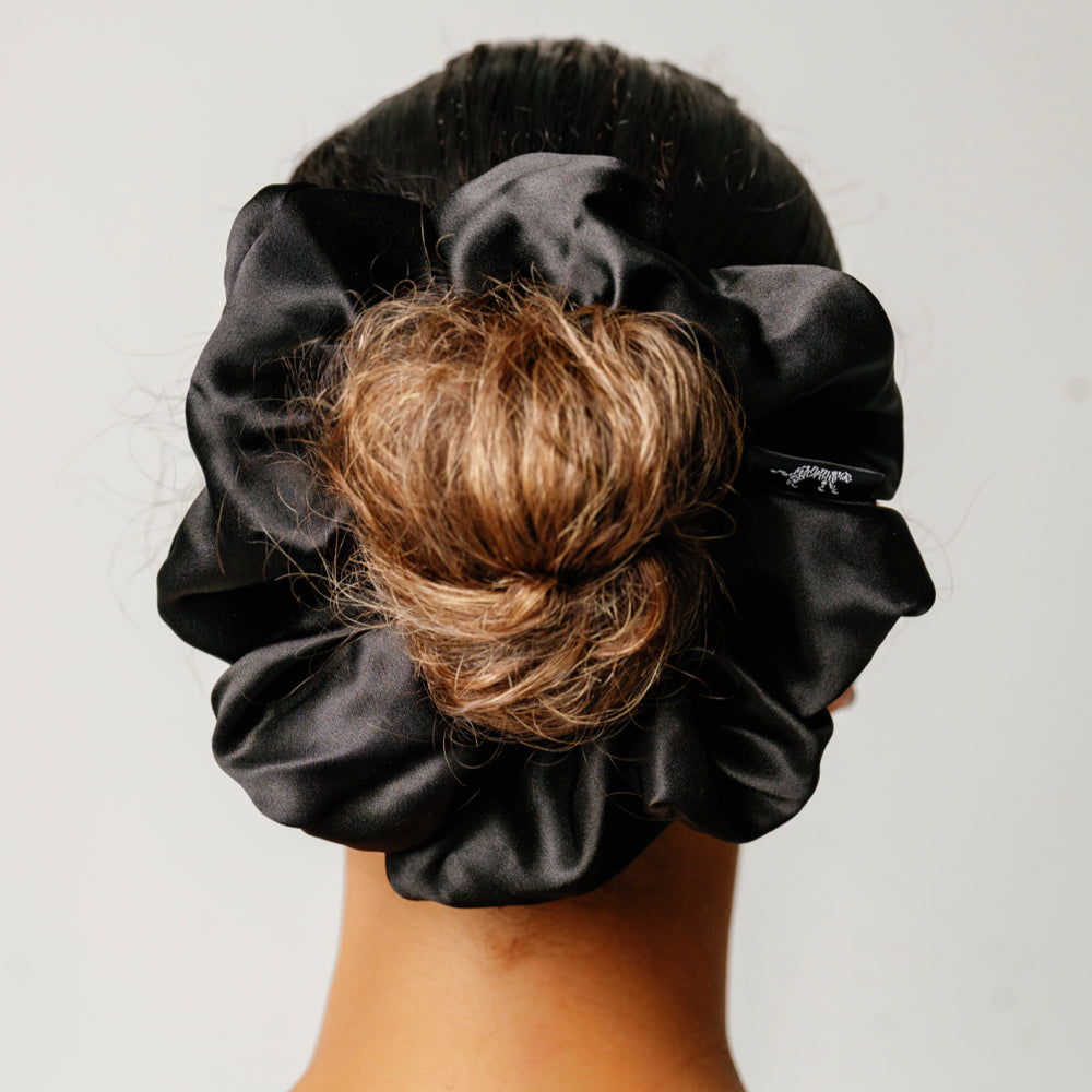 Organic Silk Scrunchie – Oversized Mulberry Silk Ponytail Holder | 22 Momme OEKO-TEX Certified