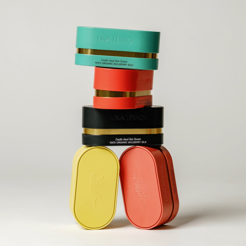 Organic Silk Scrunchie – Oversized Mulberry Silk Ponytail Holder, Red