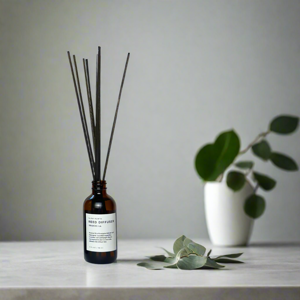 Shangri-La Reed Diffuser – Natural Aromatherapy Diffuser Sticks | Eco Friendly Home Fragrance