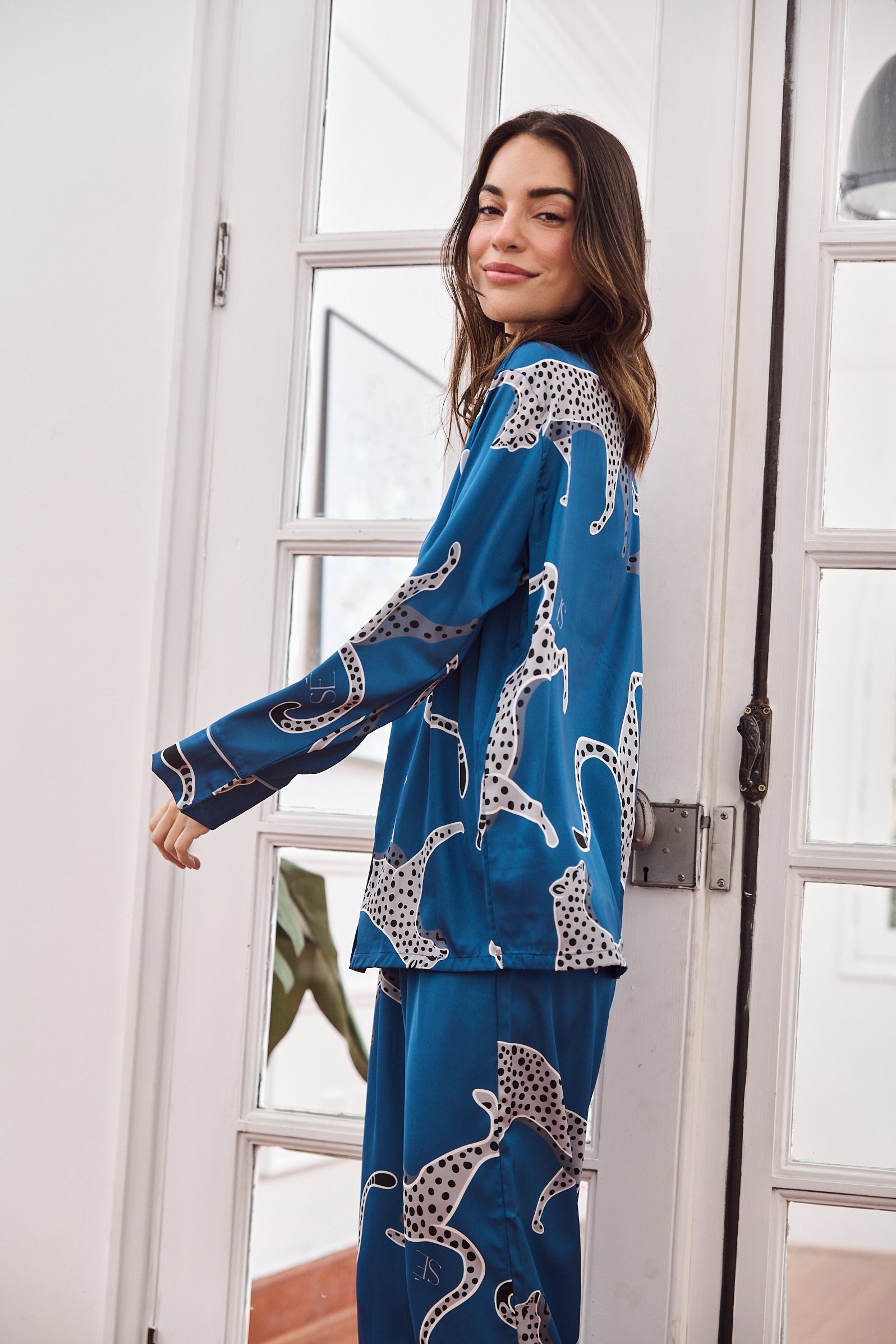 Washable Silk Pajamas - Savannah Sky Blue Silk Pajama Set | Thermoregulating Sleepwear