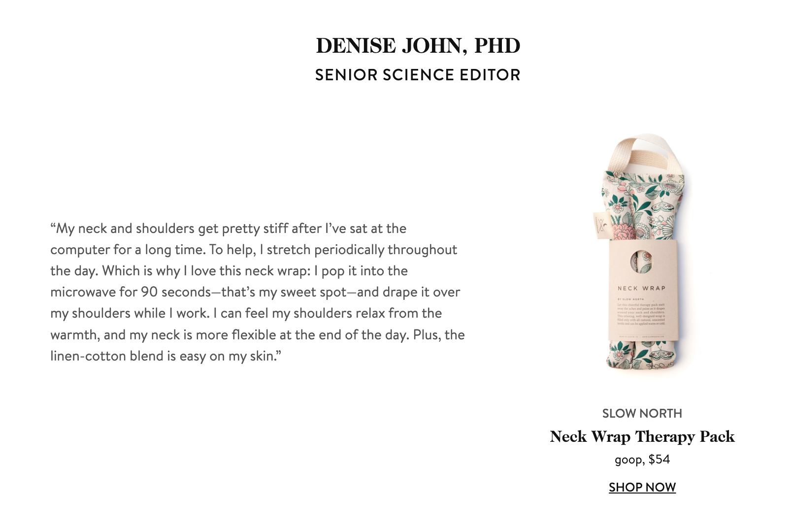 Neck Therapy Wrap - Microwaveable Heat Therapy Pack | Natural Pain Relief