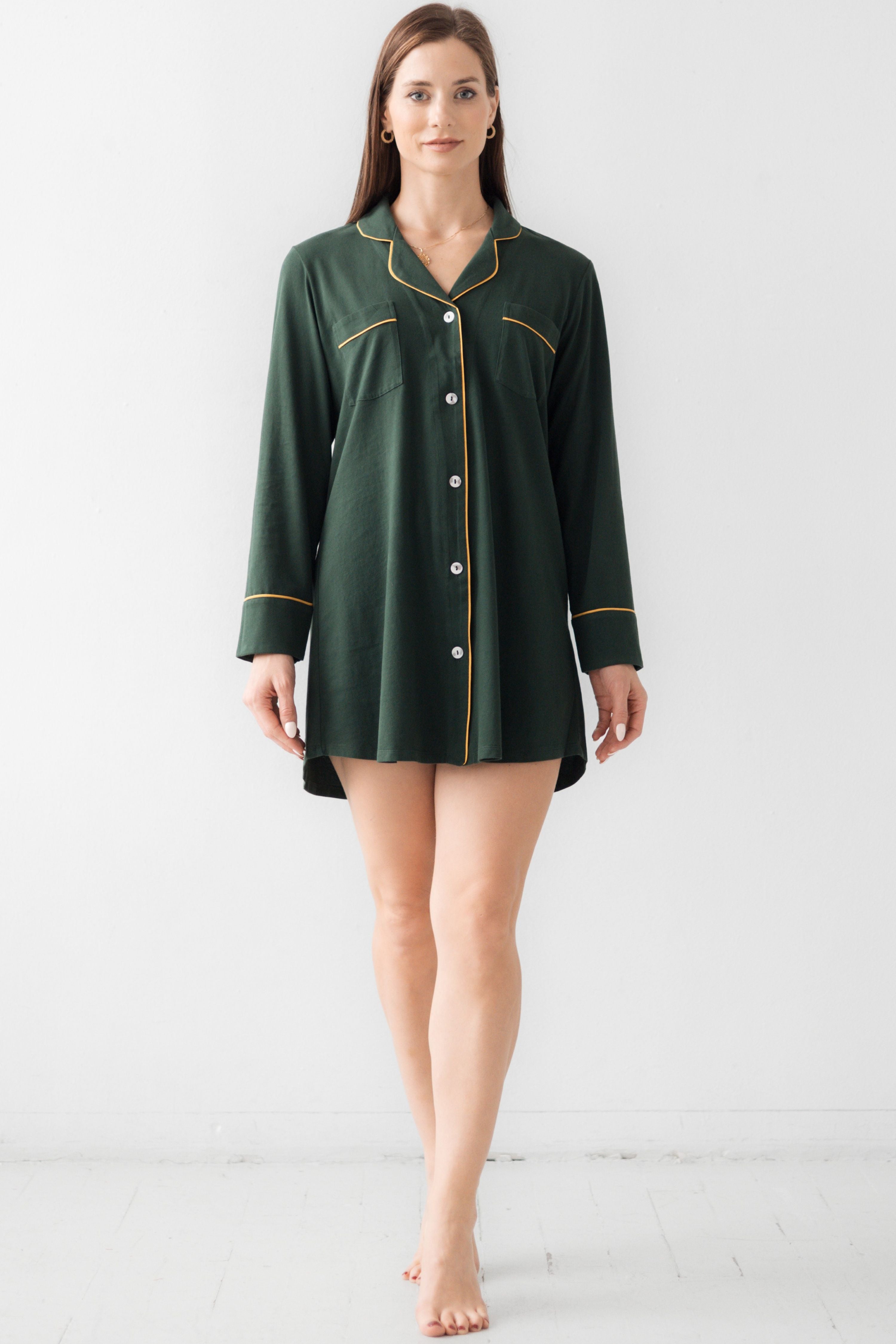 Luxury Sleep Shirt - Classic Pima Cotton Nightshirt | Cozy, Soft & Ethical