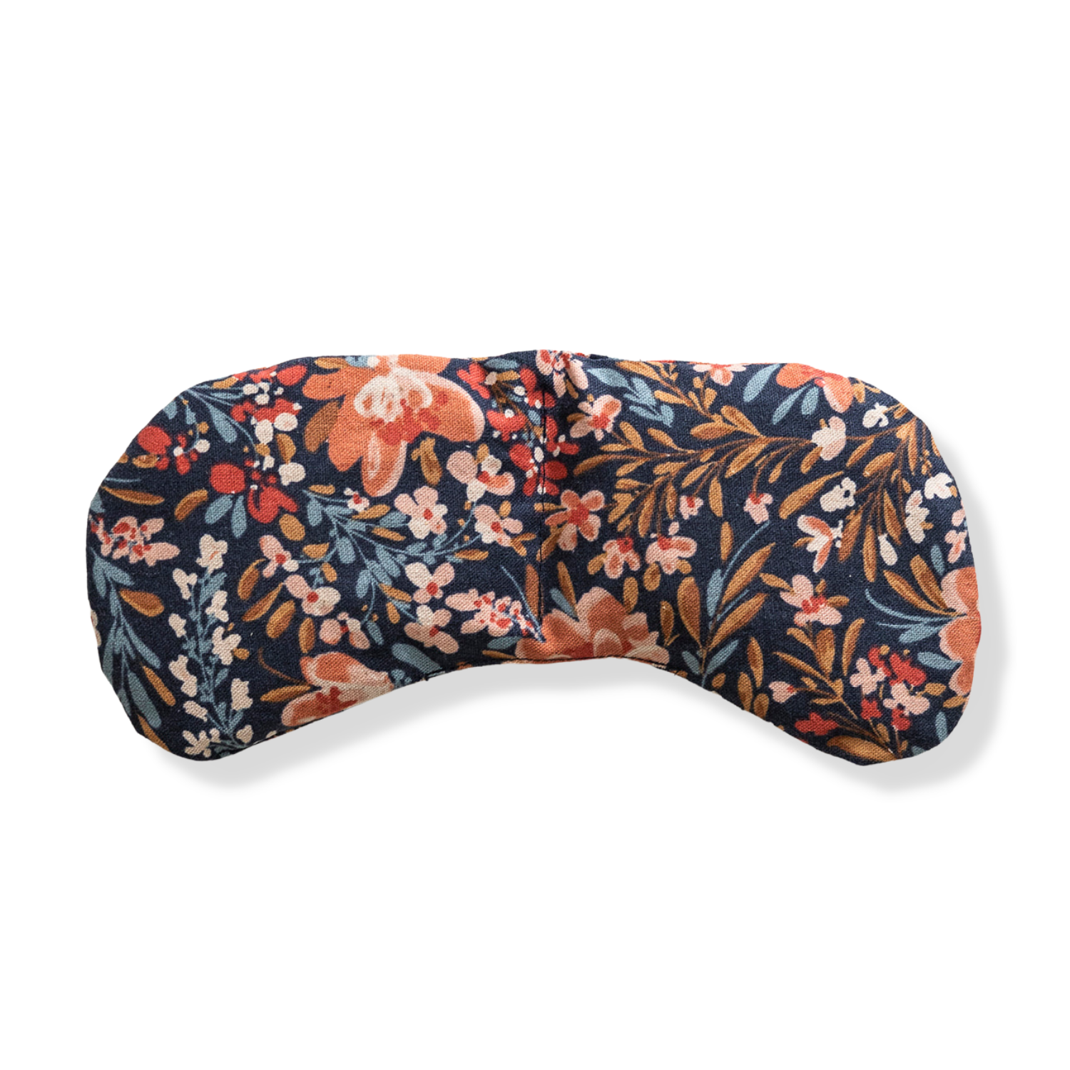 Migraine Relief Eye Mask - Pom Blossom Cotton Linen Weighted Eye Pillow