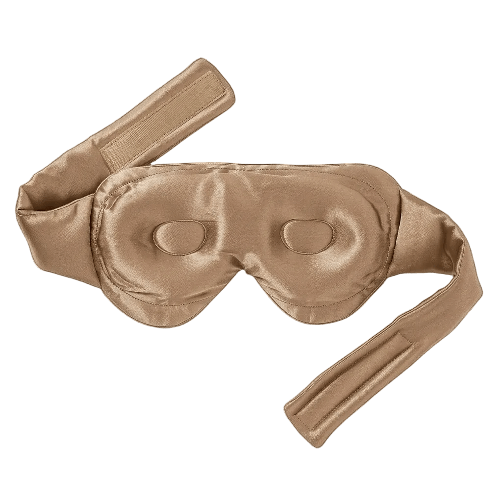 Silk Eye Mask – Luxury Sleep Mask with Adjustable Mulberry Silk Cover