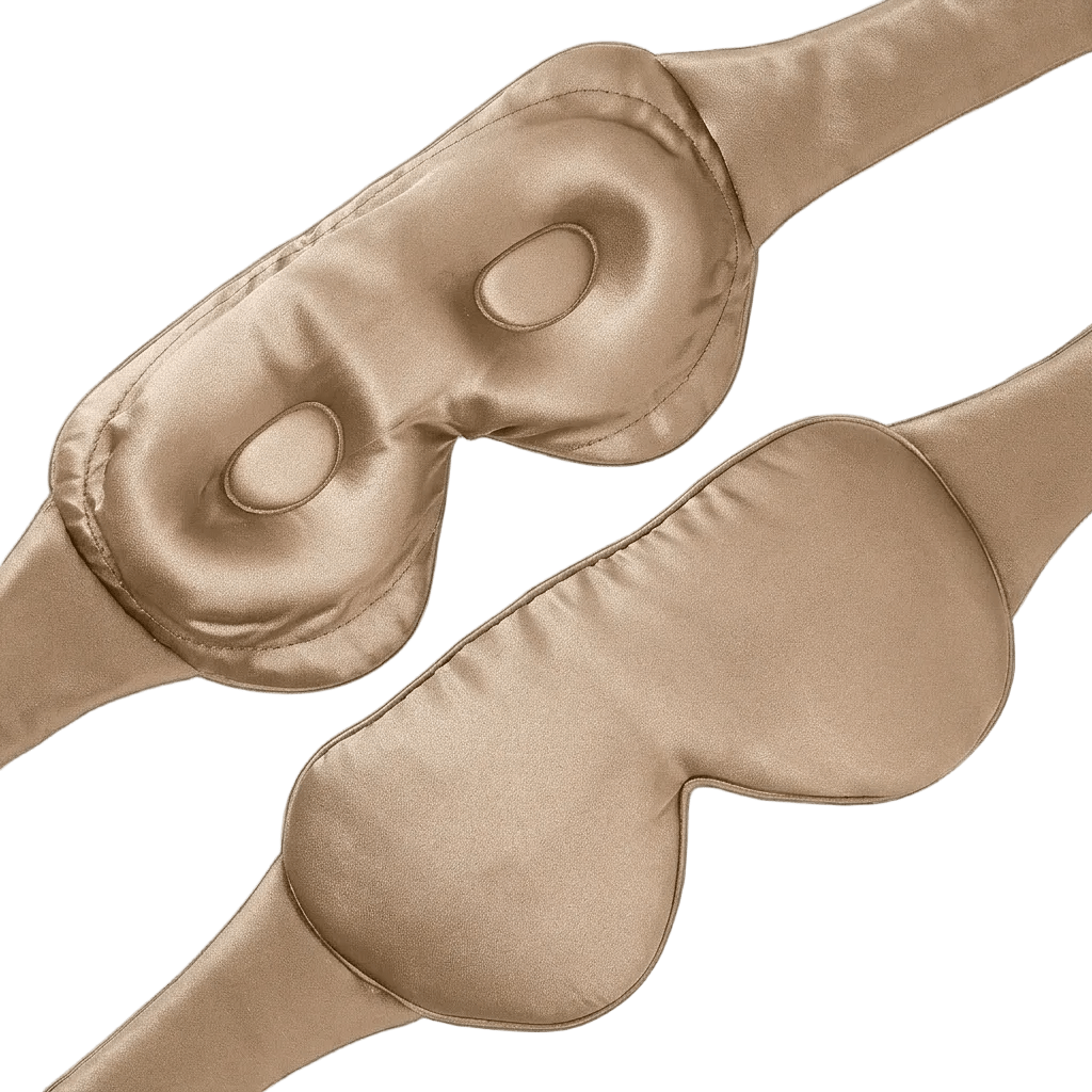 Silk Eye Mask – Luxury Sleep Mask with Adjustable Mulberry Silk Cover