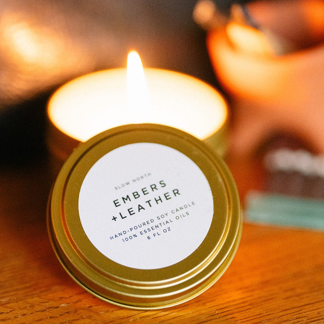 Soy Wax Candles | Vetiver Patchouli Blend - Slow North Natural Scented Candle