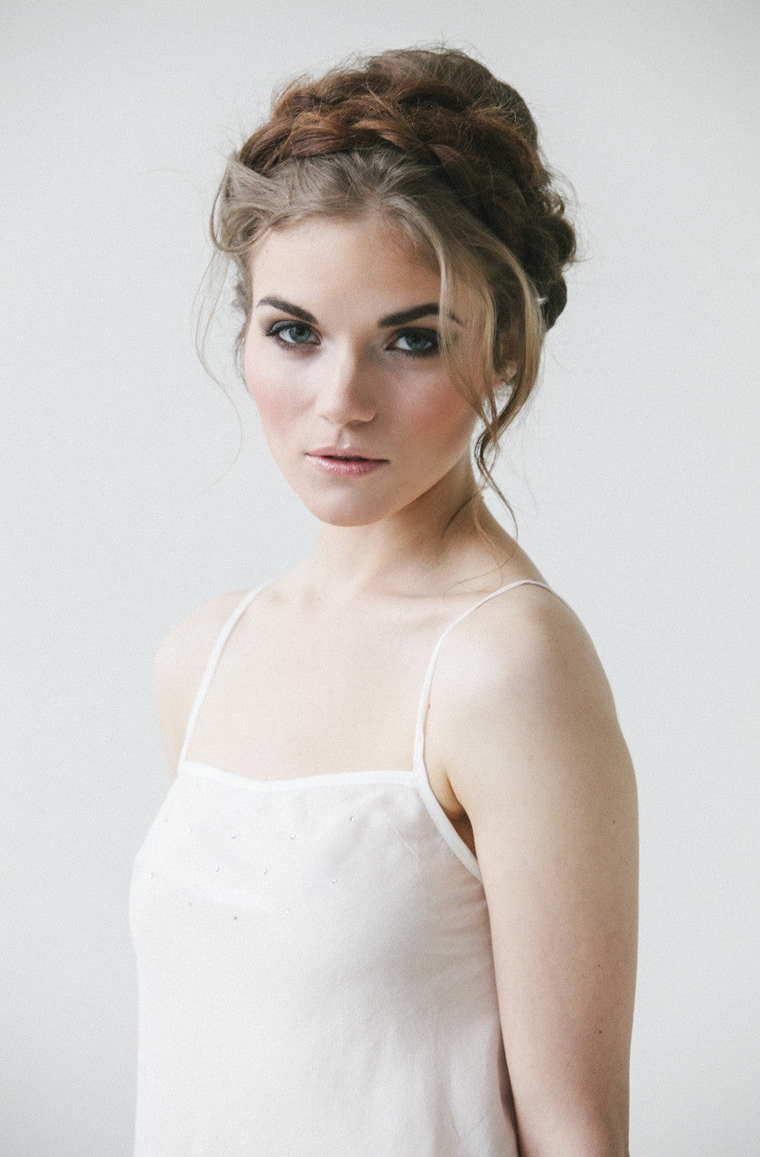 Cherish Chemise - Swarovski Embellished Silk Nightwear | Luxury Loungewear Dress